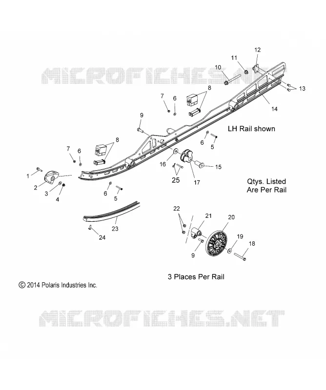 SUSPENSION, montaje en carril (144 Inch)