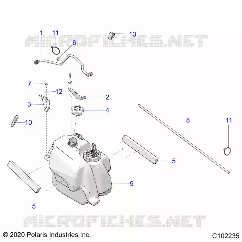 SISTEMA DE COMBUSTIBLE, FUEL TANK ASM.