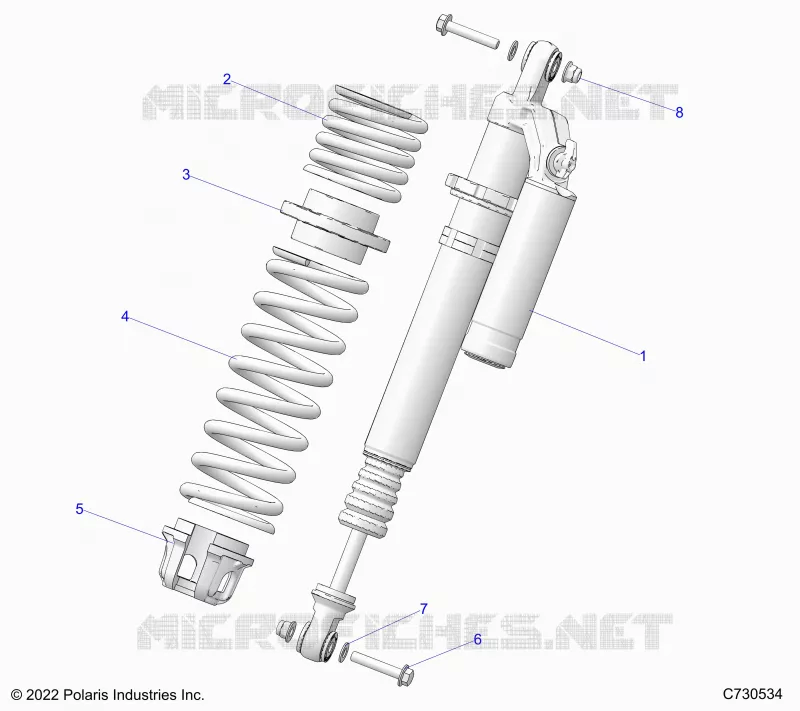 SUSPENSION, CHOQUE FRONTAL MOUNTING, STANDARD/PREMIUM