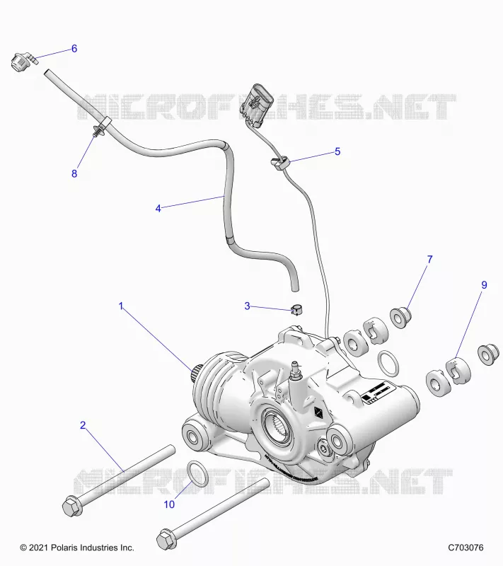 TREN, FRONT GEARCASE MOUNTING