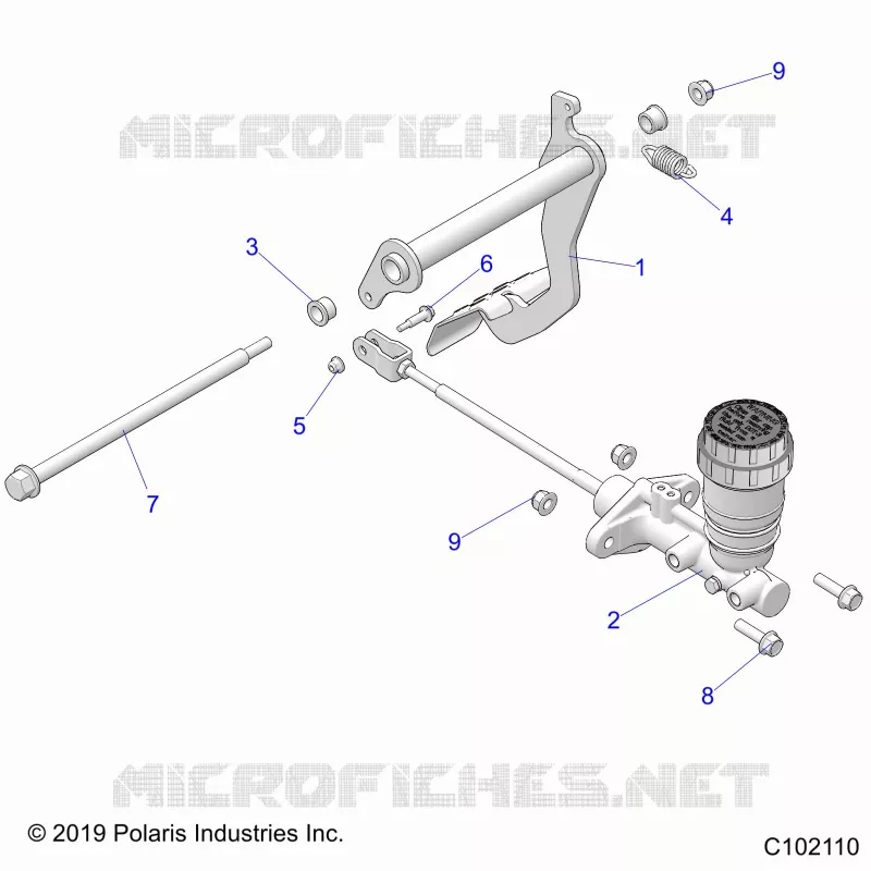 BRAKES, PEDAL AND CILINDRO MAESTRO MOUNTING