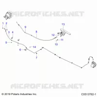 FRENO TRASERO BRAKE LINE AND PARK BRAKE