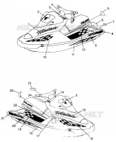 ETIQUETAS HURRICANE B964466 and Intl. HURRICANE I964466 (4935733573A008)