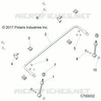 SUSPENSIÃ“N DELANTERA STABILIZER BAR- R20RRE99AA/AF/AP/AX (C700032)