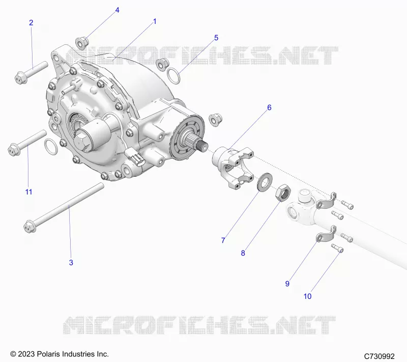 TREN, REAR GEARCASE MOUNTING