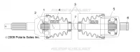 DRIVE TRAIN, TRASERO UNIDAD SHAFT