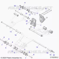 SUSPENSIONDLE CONTROL ARM MOUNTING- A21S6E57A1/3A1 (C102355-2)