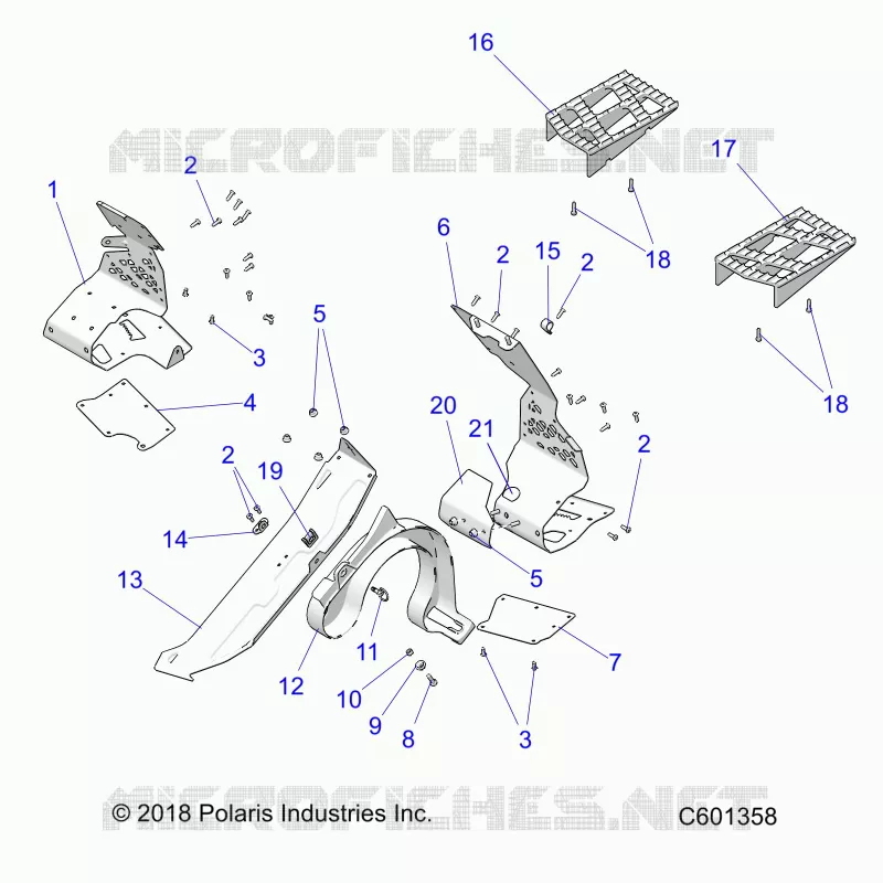 CHASSIS, PROTECCIÃ³N DEL EMBRAGUE AND FOOTRESTS