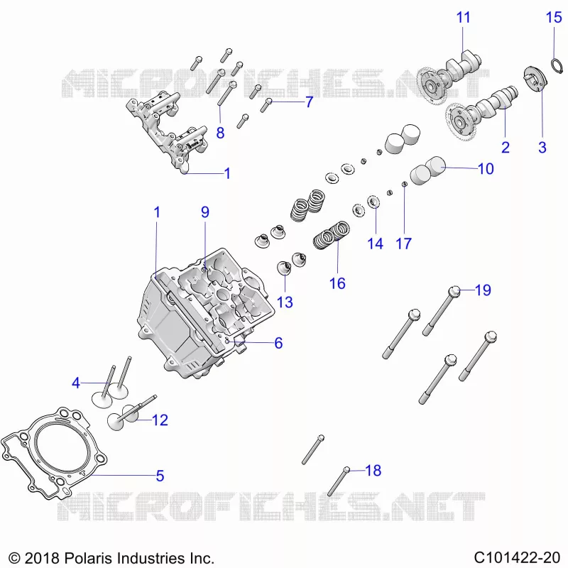ENGINE, CULATA, CAMS AND VALVES