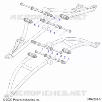 SUSPENSIÃ“N DELANTERA A-ARMS MOUNTING