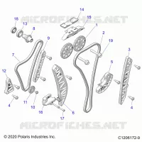 ENGINE, TIMING AND OIL CADENA DRIVES