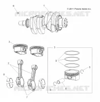 ENGINE, CIGUEÑAL AND PISTON