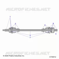 TREN, FRONT HALF SHAFT