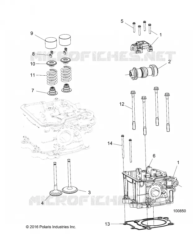 ENGINE, CULATA, CAM AND VALVES