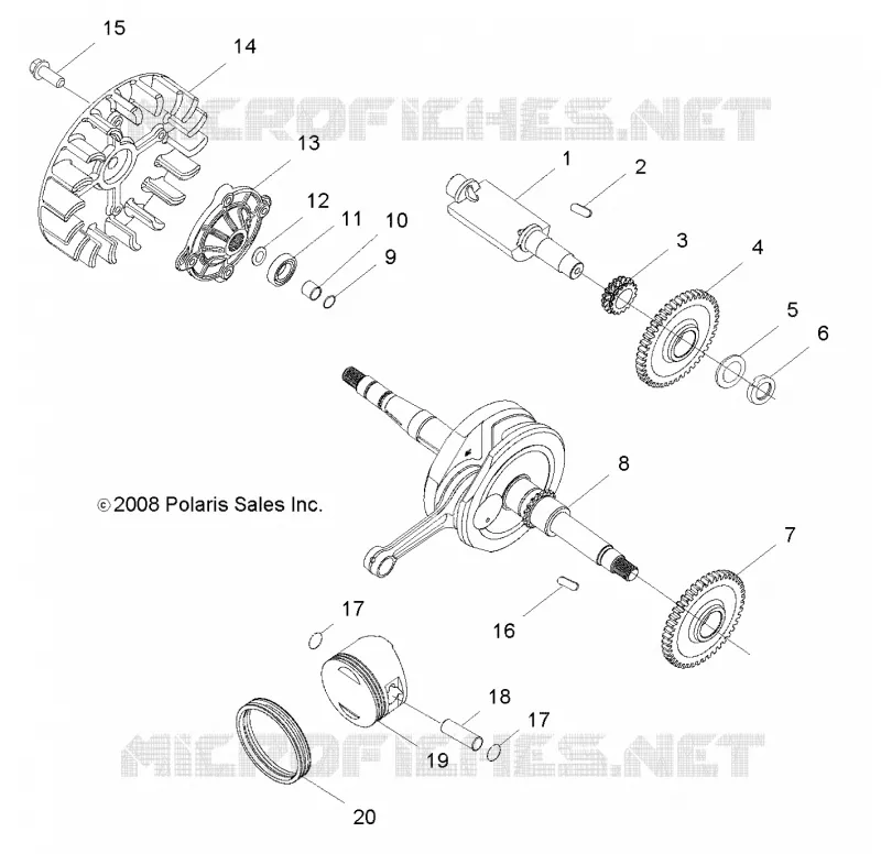 MOTOR, CIGUEÑAL AND PISTÓN
