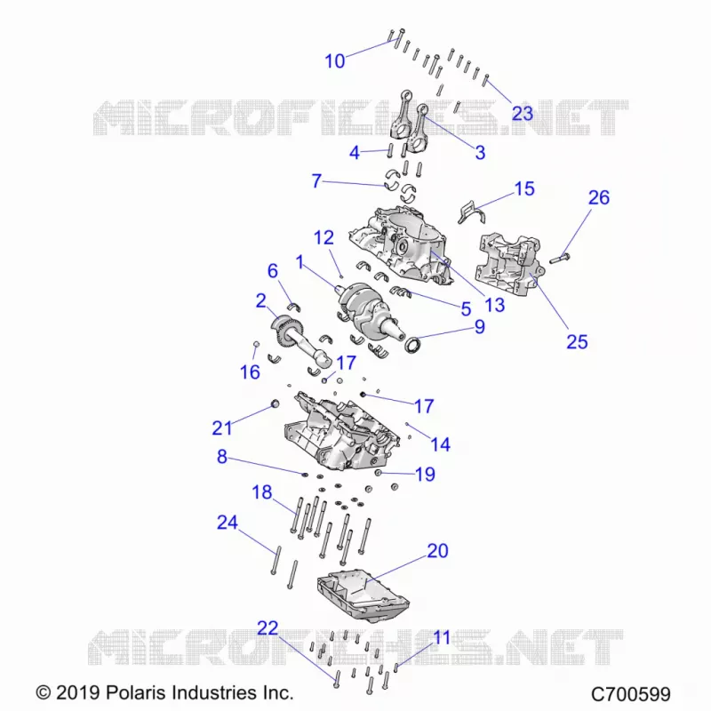 ENGINE, CRANKCASE AND CIGUEÑAL