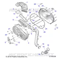 DRIVE TRAIN, TAPA DEL EMBRAGUE AND DUCTING