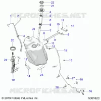 SISTEMA DE COMBUSTIBLE, FUEL TANK ASM.