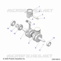 ENGINE, PISTON AND CIGUEÑAL