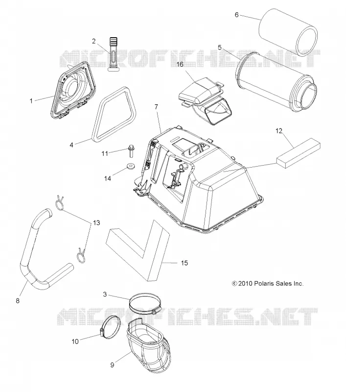 MOTOR, TOMA DE AIRE (BUILT 10/23/10 AND AFTER)