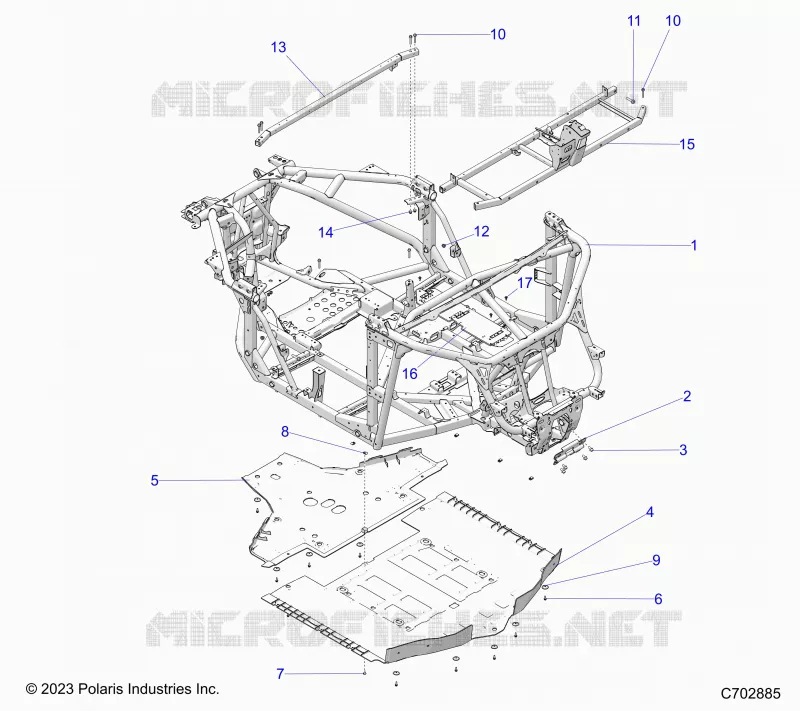 CHASSIS, MAIN FRAME AND ESQUÃD PLATES