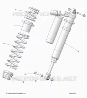 SUSPENSION, CHOQUE FRONTAL MOUNTING, DELUXE