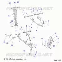 SUSPENSION, CONTROL ARMS, SPINDLE, AND CHOQUE MNTG.