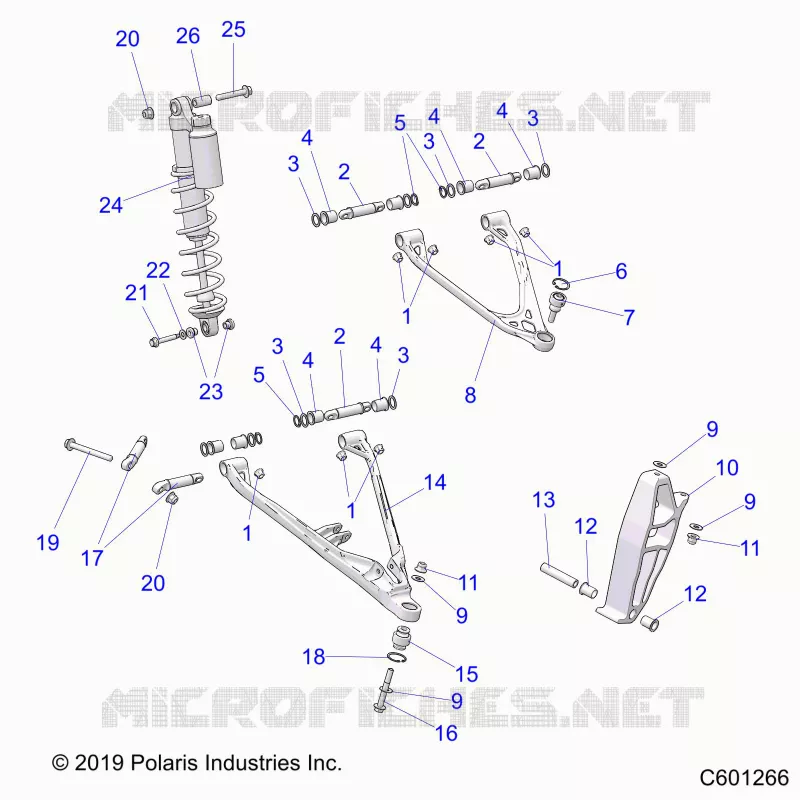 SUSPENSION, CONTROL ARMS, SPINDLE, AND CHOQUE MNTG.