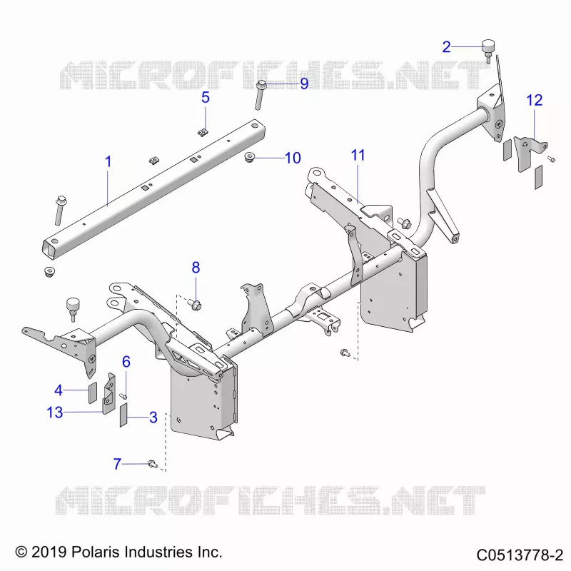 CHASSIS, FRONT BASTIDOR ASM. (USA)