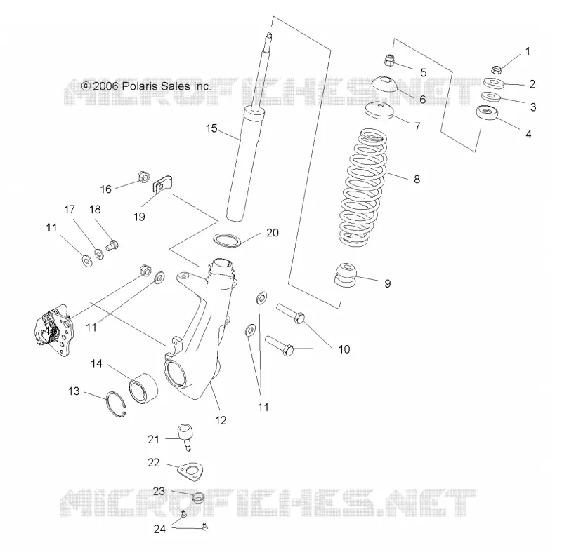 SUSPENSION, puntal delantero