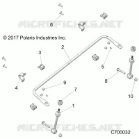 SUSPENSION, FRONT BARRA ESTABILIZADORA- R21RRS99C9/CK/CP/F9/FP/PCW (C700032)