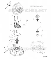 ENGINE, COOLING SYSTEM AND BOMBA DE AGUA