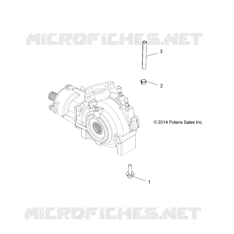 TREN, GEARCASE MOUNTING, FRONT