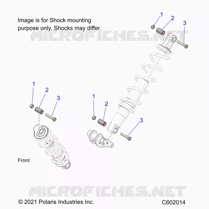 SUSPENSION, MONTAJE DE DESCARGA, REAR SUSP.