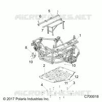 CHASSIS, MARCO PRINCIPAL AND SKID PLATES