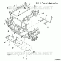 CHASIS, FRAME AND FRONT BUMPER