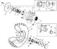 RUEDA DELANTERA SPORTSMAN 500 W969244 and SWEDISH SPORTSMAN 500 S969244 (4936093609B006)