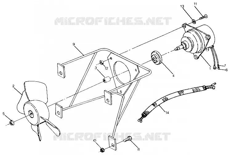 MOTOR DEL VENTILADOR Trail Boss / W928527 (4922892289040A)