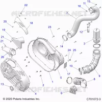 TREN, CLUTCH COVER AND DUCTING
