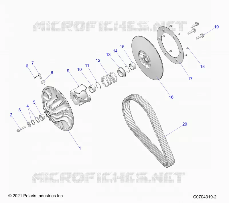 TREN, SECONDARY CLUTCH