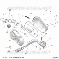 TREN, CLUTCH COVER AND DUCTING