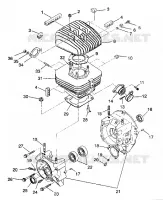 CAJA DEL CIGÜEÑAL AND CILINDRO 6X6 250 W938727 (4924092409042A)