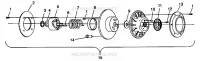 accionado de embrague ASSEMBLY 500 EFI 0942774 and EFI SKS 0942574 (4924982498026A)