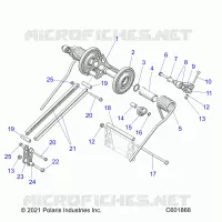 SUSPENSION, TRASERO ARM PAR