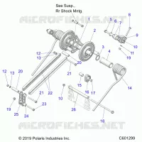 SUSPENSION, TRASERO ARM PAR
