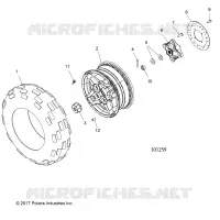 RUEDAS, FRONT TIRE AND BRAKE DISC