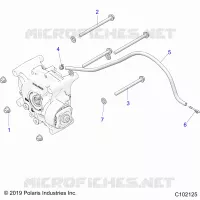 TREN, GEARCASE MOUNTING, REAR