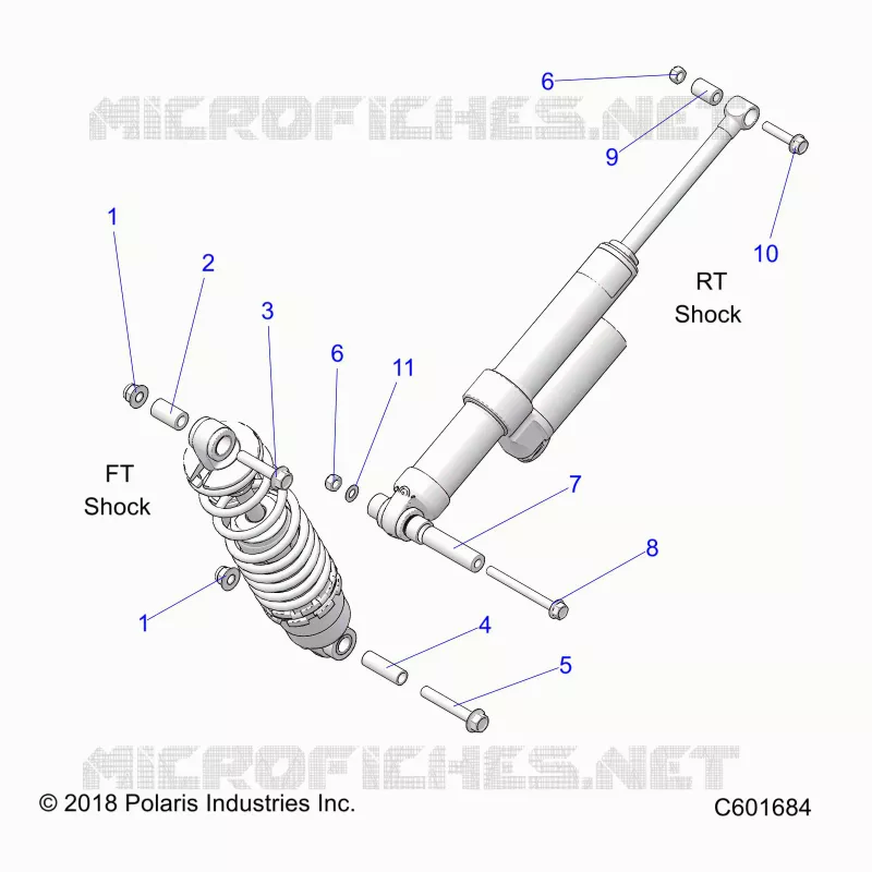 SUSPENSION, MONTAJE DE DESCARGA, REAR SUSP.
