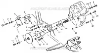 CAJA DE ENGRANAJES/FRENO and cubierta de la cadena MOUNTING XPRESS 300 W969530 and XPRESS 400 W (4935923592C009)