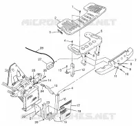 Portaequipajes delantero y Montaje TOPE  XPLORER 500 W97CD50A (4941354135A010)